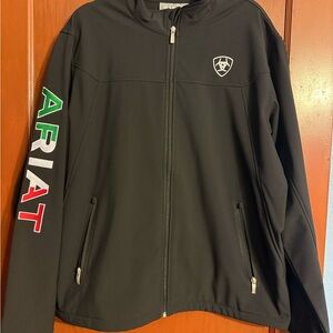 Ariat Black Jacket with Logo Detail